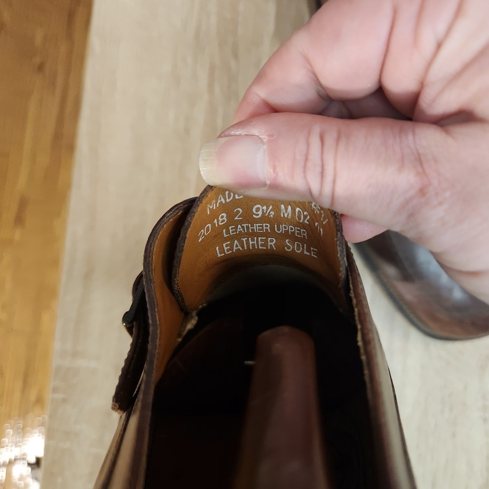 Bostonian Dark Brown Leather Slip-On Loafers - Picture 3 of 3